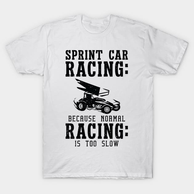 Sprint Car Dirt Track Racing T-Shirt by Tom´s TeeStore